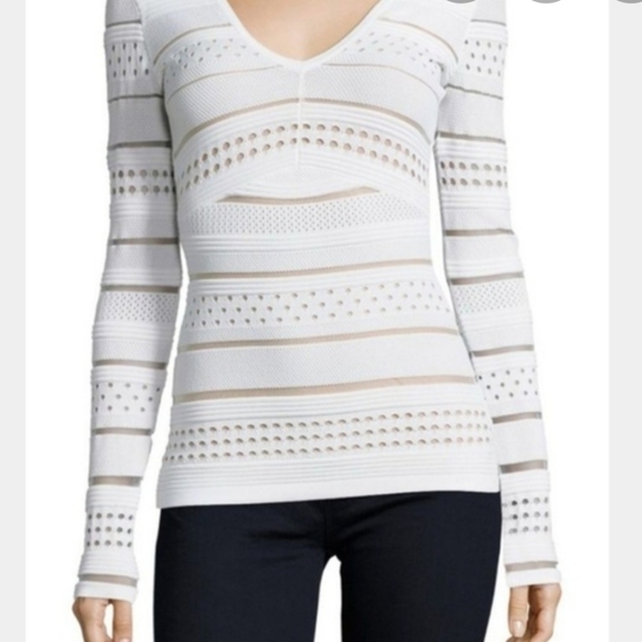 Bailey 44 white rayon blend knit top Small - Picture 1 of 8